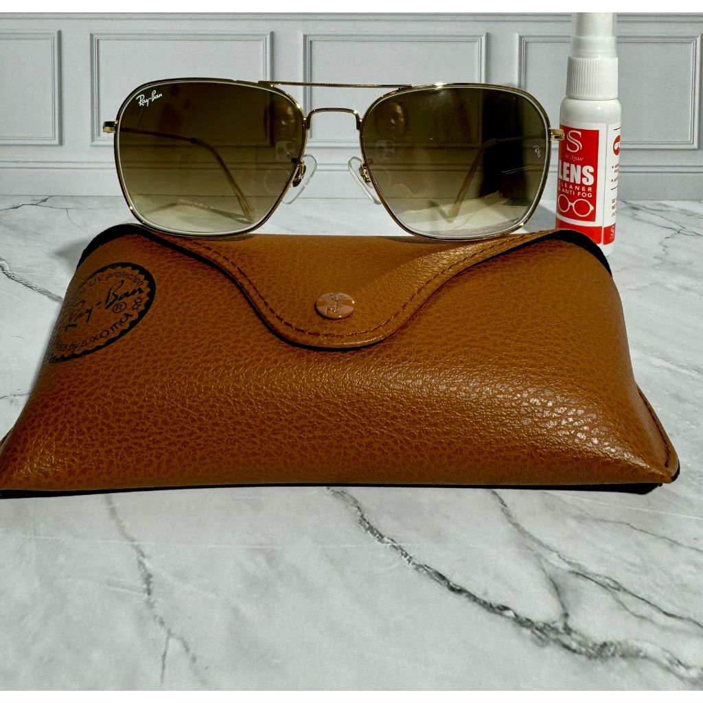 Kacamata Rayban RB3136 / 001 Gold Gradasi Original