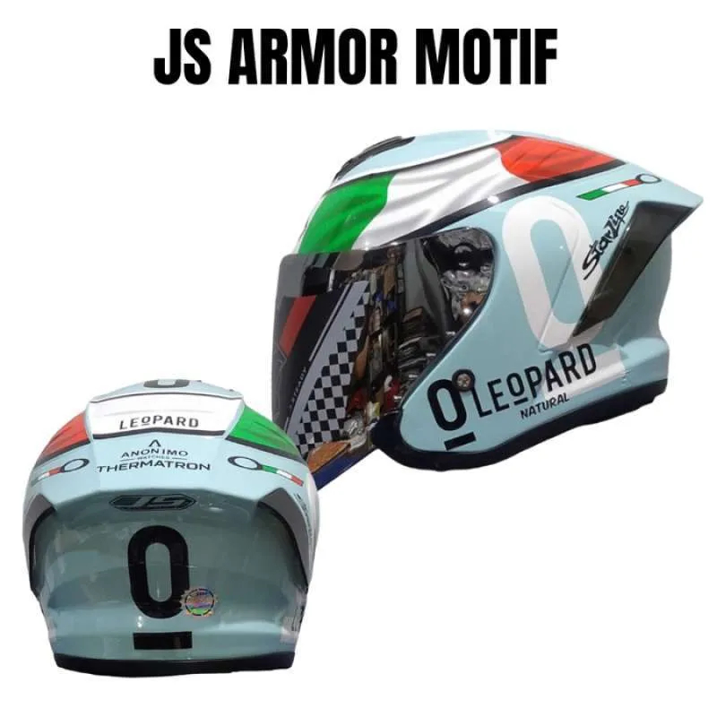 Helm Js Armor Motif Leopard Redbull