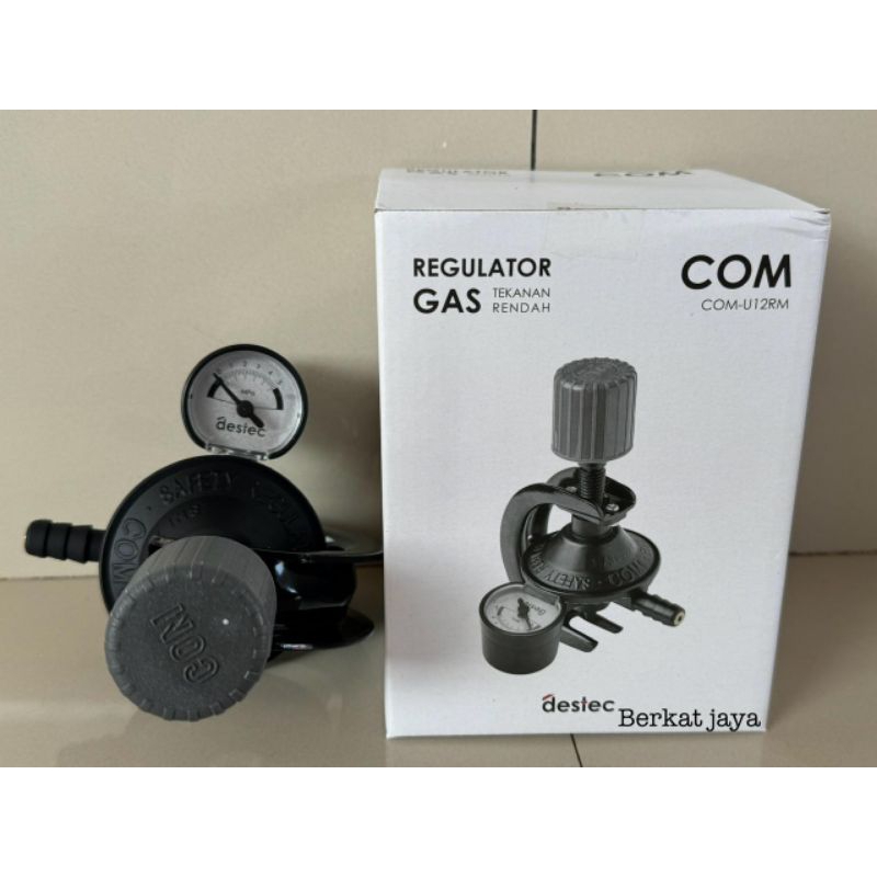KEPALA GAS DESTEC COM U12 RM/ REGULATOR AMPERE DAN PENGAMAN TABUNG GAS