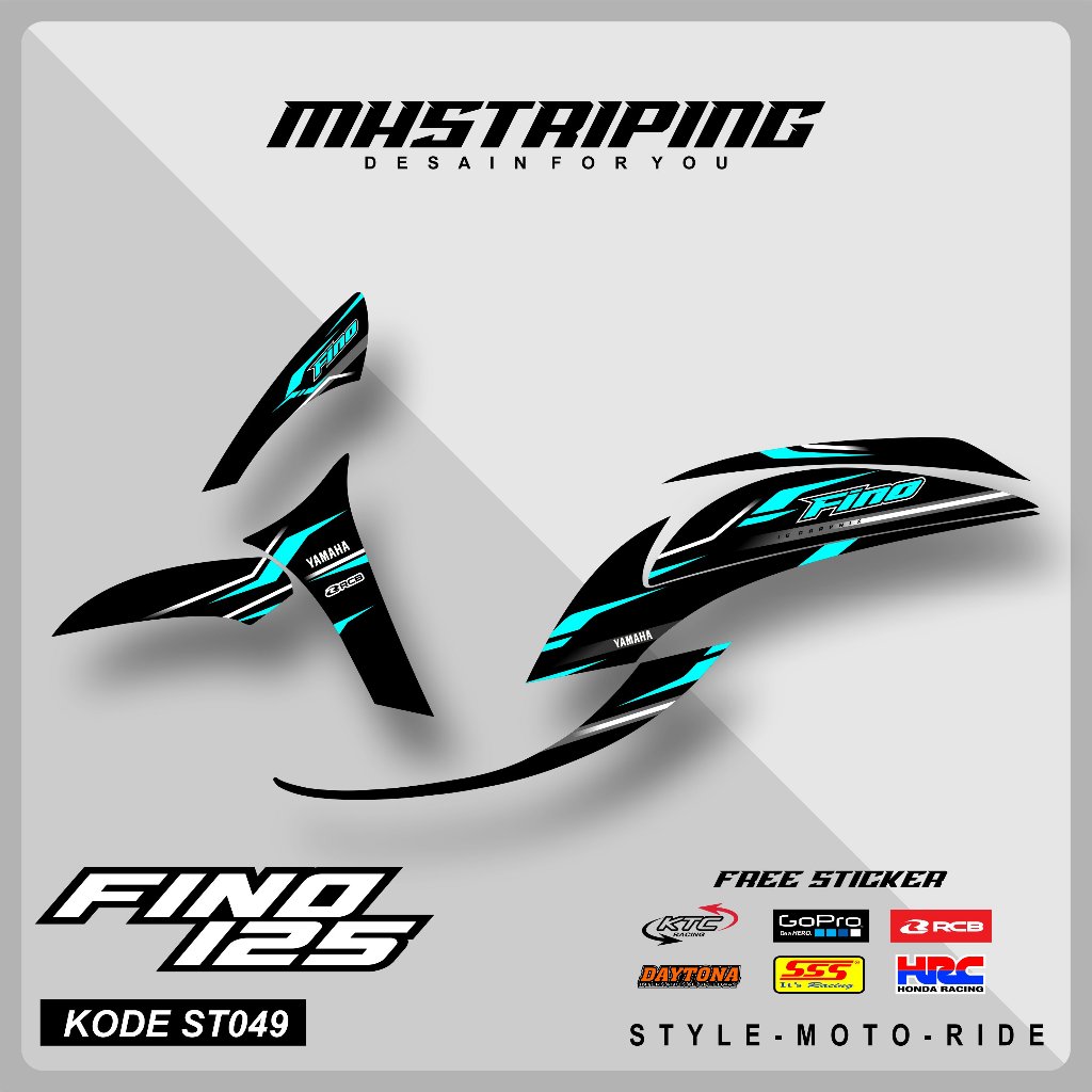 Stiker Striping FINO 125 - Stiker List Variasi Motor