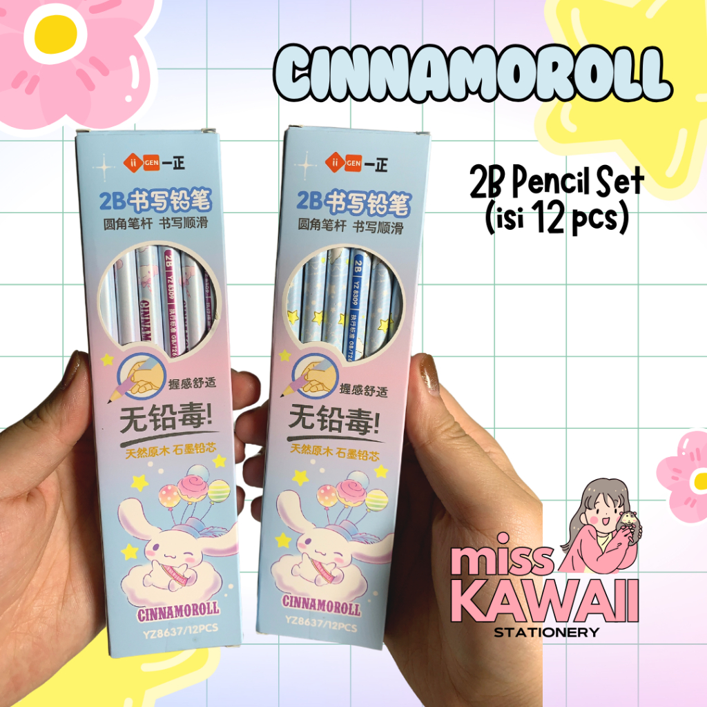 

Cinnamoroll Pencil Set / Pensil Cinnamoroll/ Pensil Lucu/ Pensil Set IIGEN YZ8637