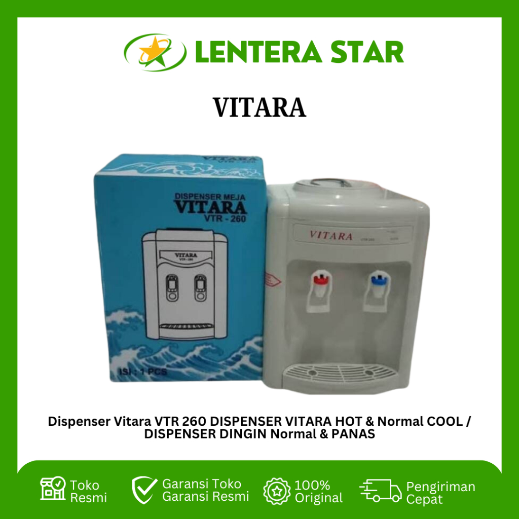 Dispenser Vitara VTR 260 DISPENSER VITARA HOT & Normal COOL / DISPENSER DINGIN Normal & PANAS