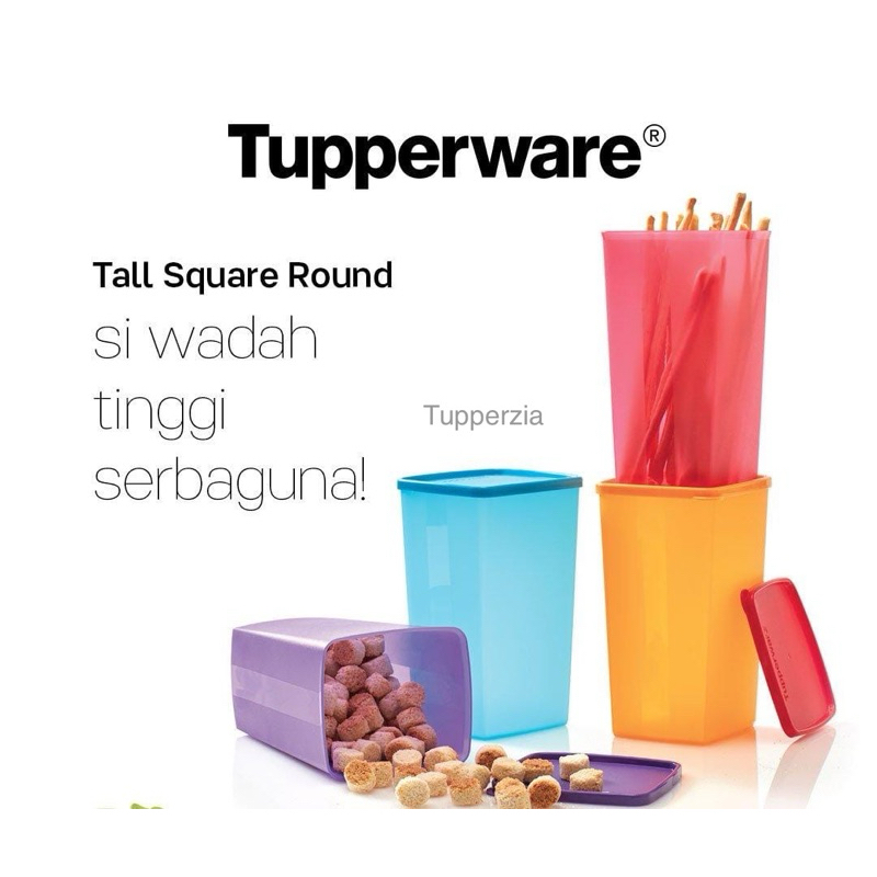 Tall Square Round (4) Tupperware