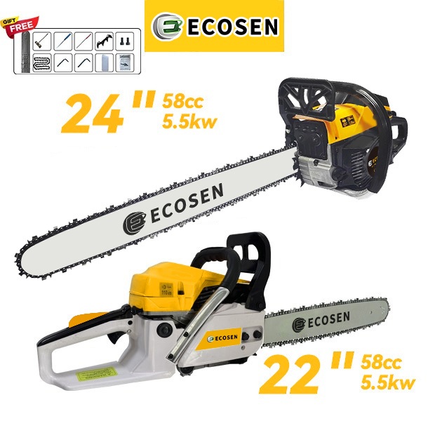 ECOSEN Mesin Potong Kayu Chain Saw Teknologi Jerman Professional Tebang Senso Alat Pemotong Kayu/ Ch