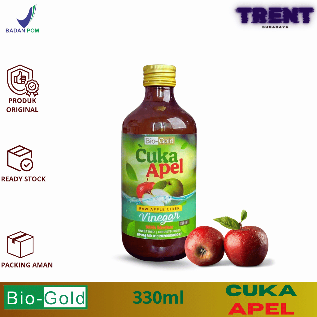 

Cuka Apel Premium Bio Gold Organik With Mother Cider Vinegar