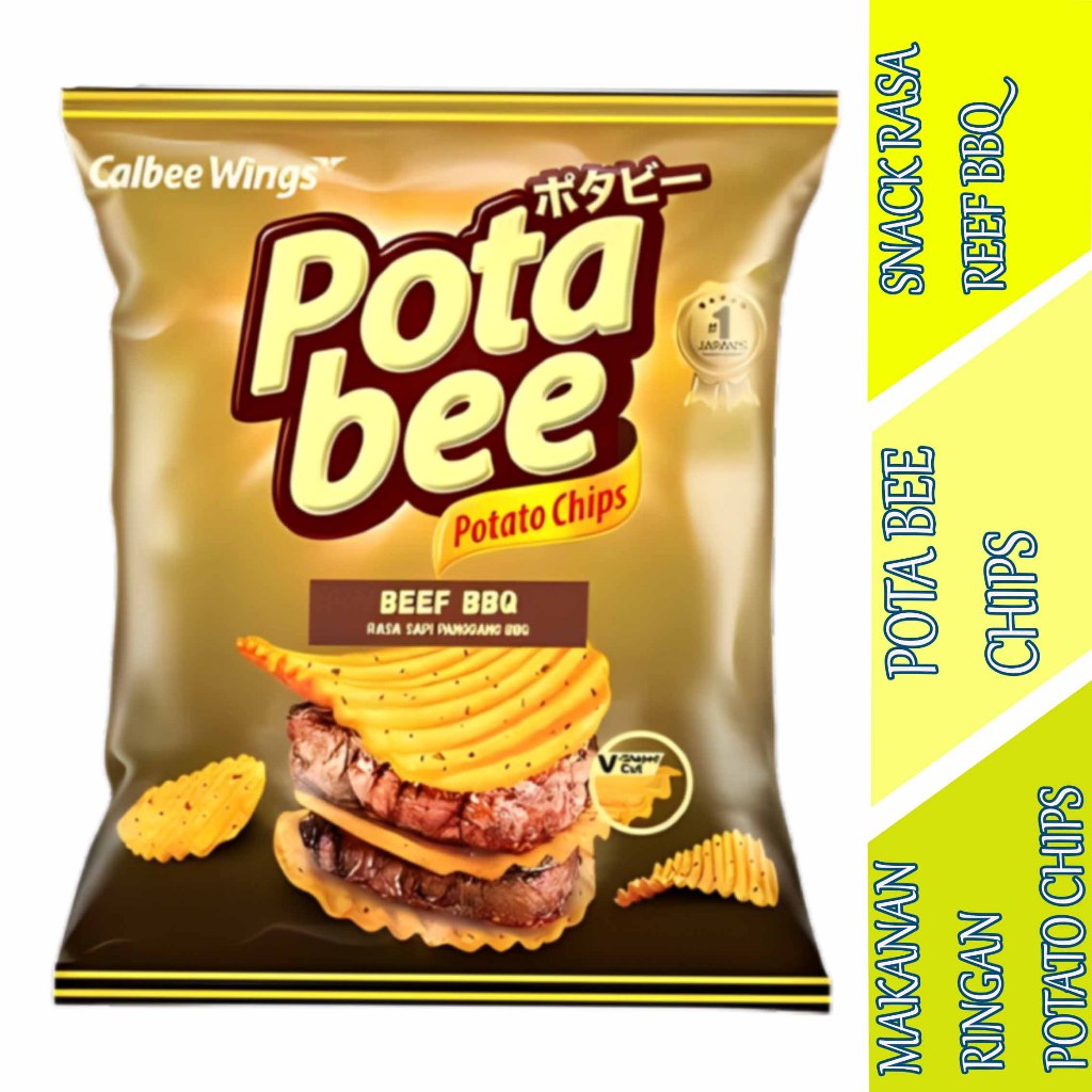 

Snack Rasa Beef BBQ - Potabee - Snack Potato Chips - 35gr