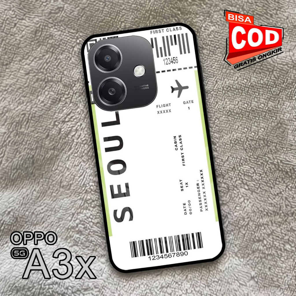 Softcase Glass Kaca | Case Kaca | Casing Kaca | OPPO A3X [S62]