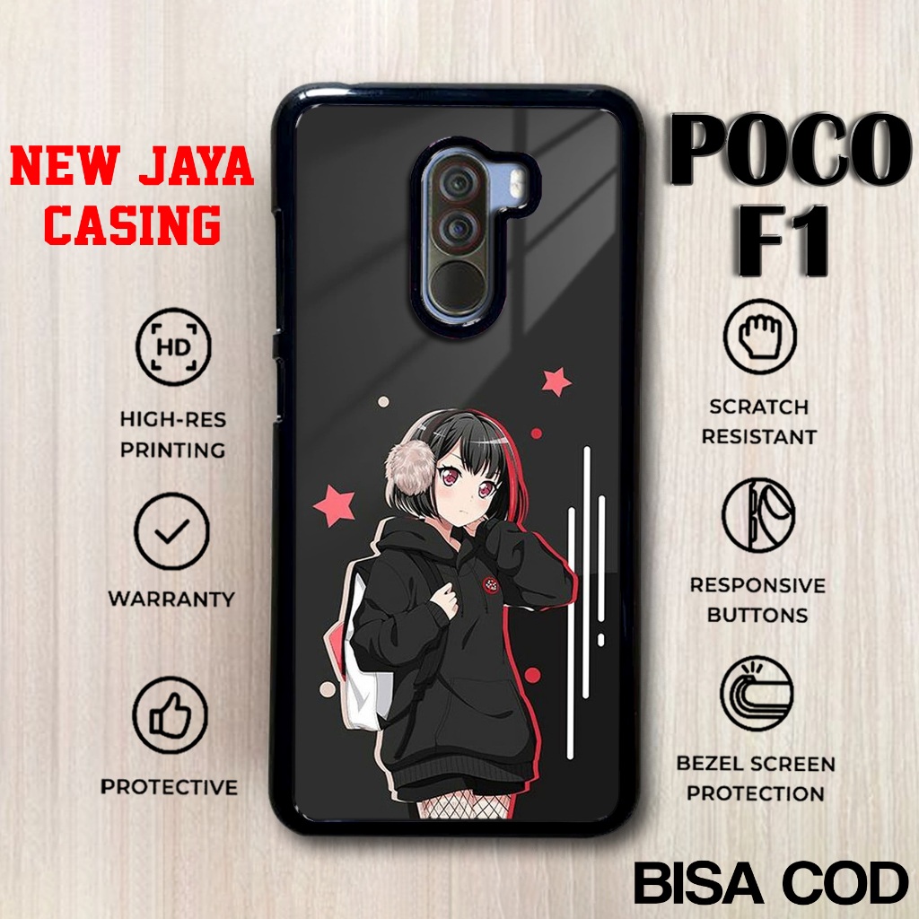 Casing Xiaomi Poco F1 Terlaris Anime Cute Case F1 Terbaru Hardcase Softcase Glossy Kesing Termurah