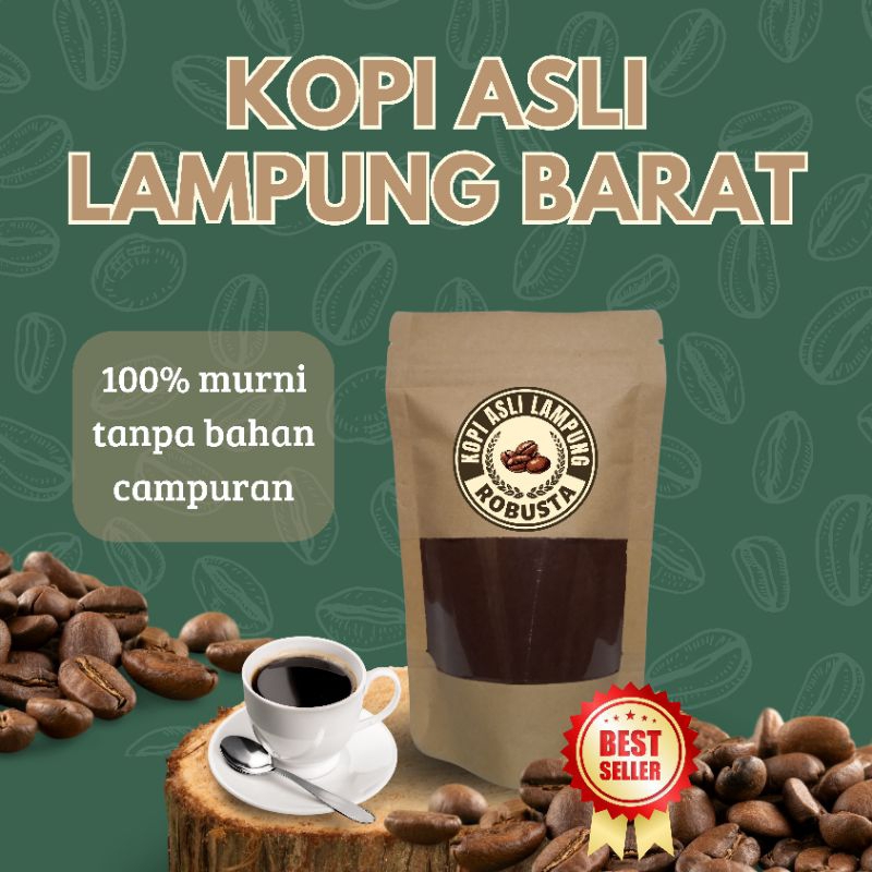 

(Terlaris) Kopi Bubuk Asli Lampung Barat Tanpa Bahan Campuran kemasan mulai dari 50gr - 250gr