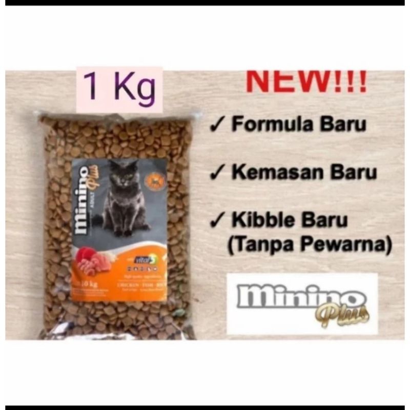 makan kucing minino plus repack 1kg Urinary Care Adult Kitten