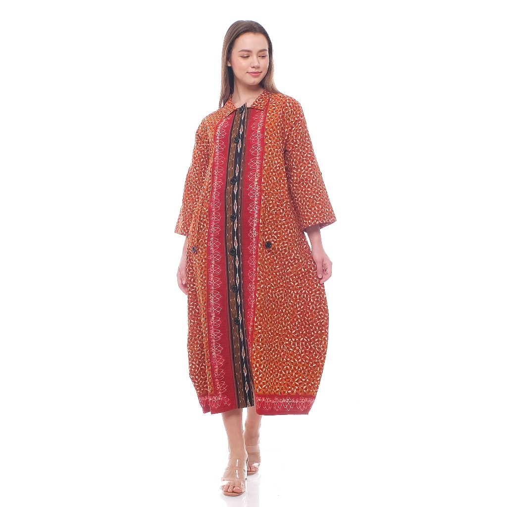 Dress Batik Modern Batik Premium Batik Cap Tenun Atbm Model Terbaru