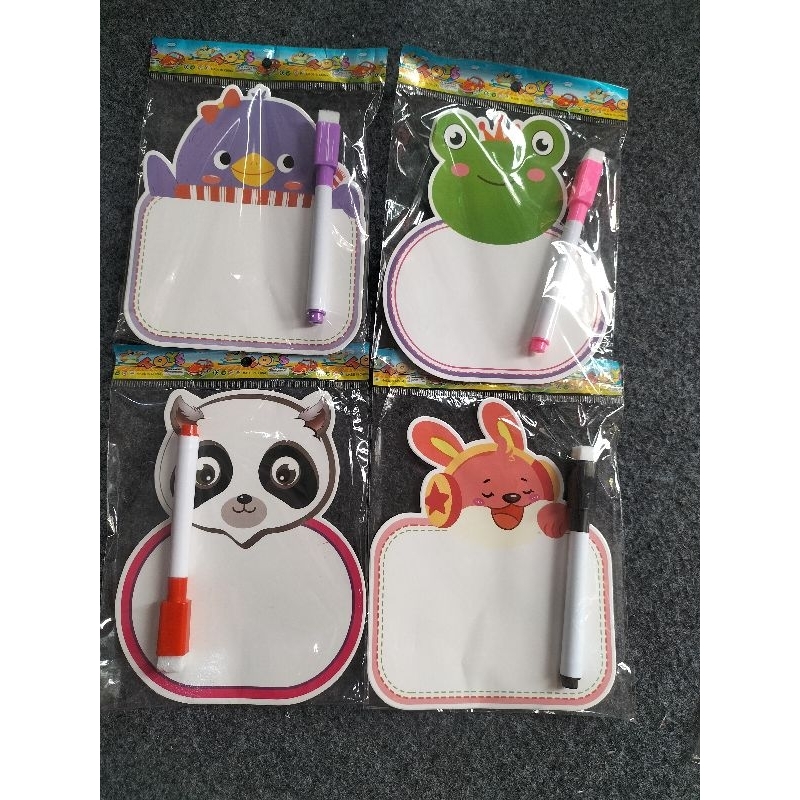 

4 Pcs Papan Tulis Mini Spidol /mainan anak viral