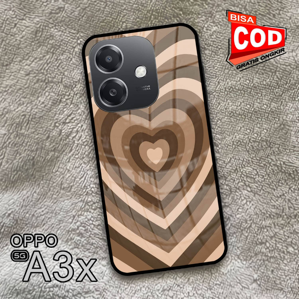 Softcase Glass Kaca | Case Kaca | Casing Kaca | OPPO A3X [S55]