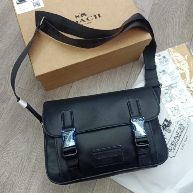 Tas Selempang Coach Pria Signature Messenger Bag Super Premium Quality