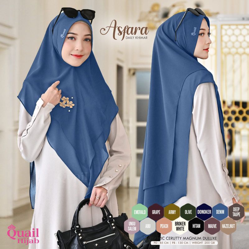 Khimar 2 Layer Asfara by QuaiL Hijab