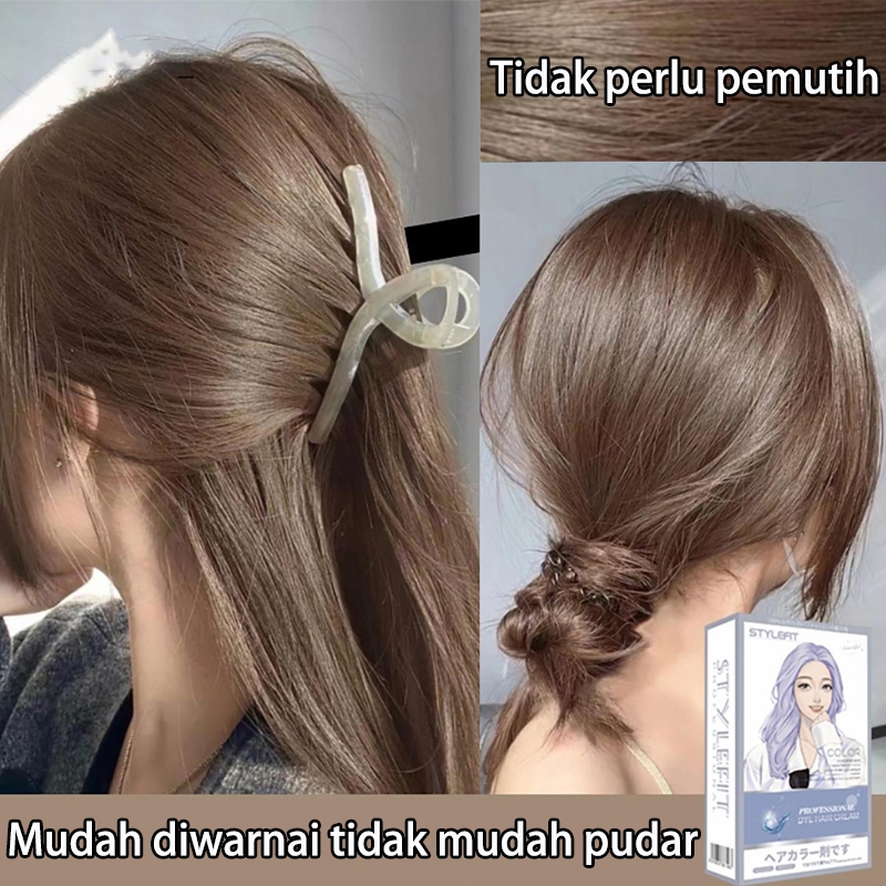 【Bebas biaya kirim】[COD]STYLE FIT cat rambut *200ml Tidak perlu pemutih,Di rumah bisa mewarnai sendi