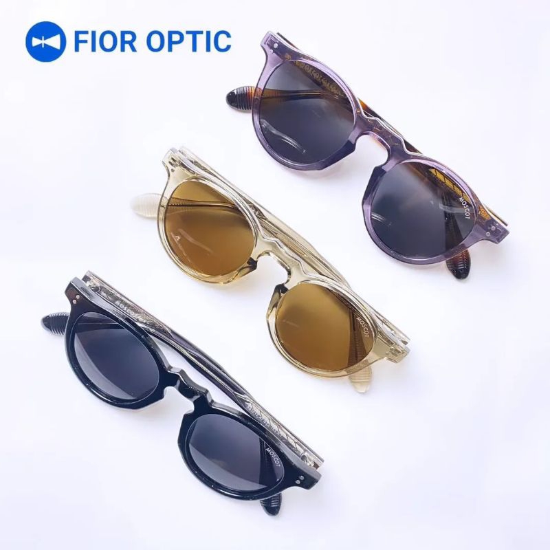 Fior Optic - Sunglasses Kacamata Hitam 581012  Laki-laki Perempuan (Bisa ganti Lensa Anti Radiasi / 