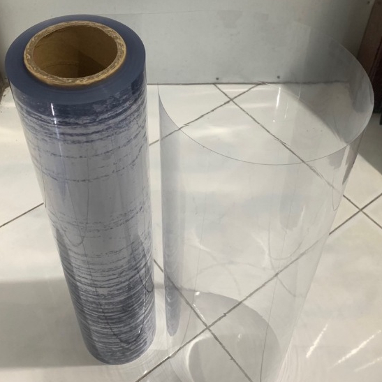 

Plastik Mika Kaku Bening ( 0.20mm x 70cm PET ) Meteran / Tutup Seserahan Hantaran Pernikahan Rigid