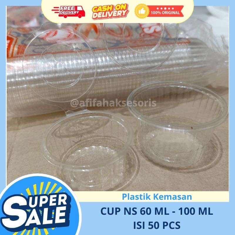 CUP PUDING NS  / CUP NS 60ml - 100ml isi 50pcs