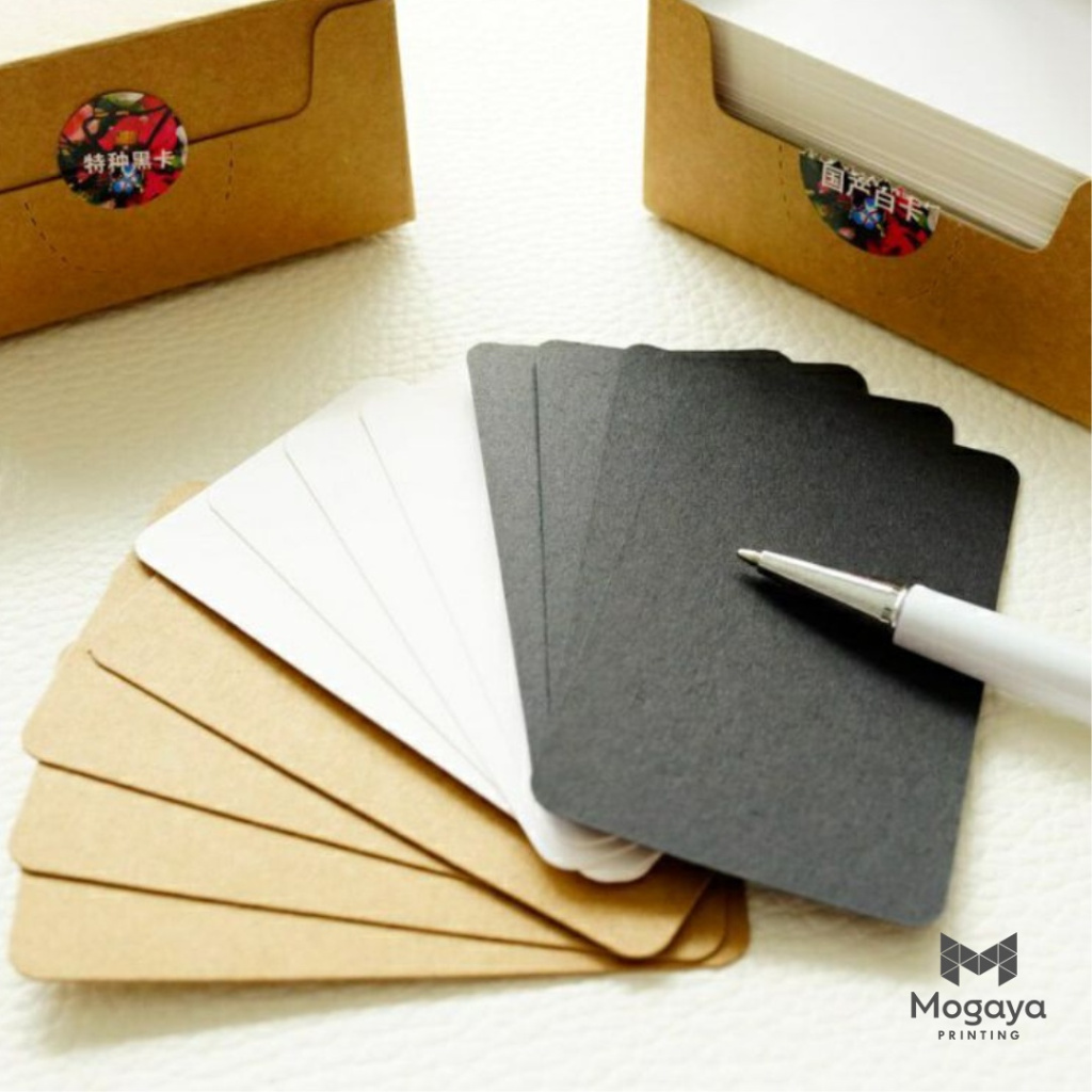 Blank card kraft rustic kartu ucapan kartu kosong memo flash card hang tag polos custom