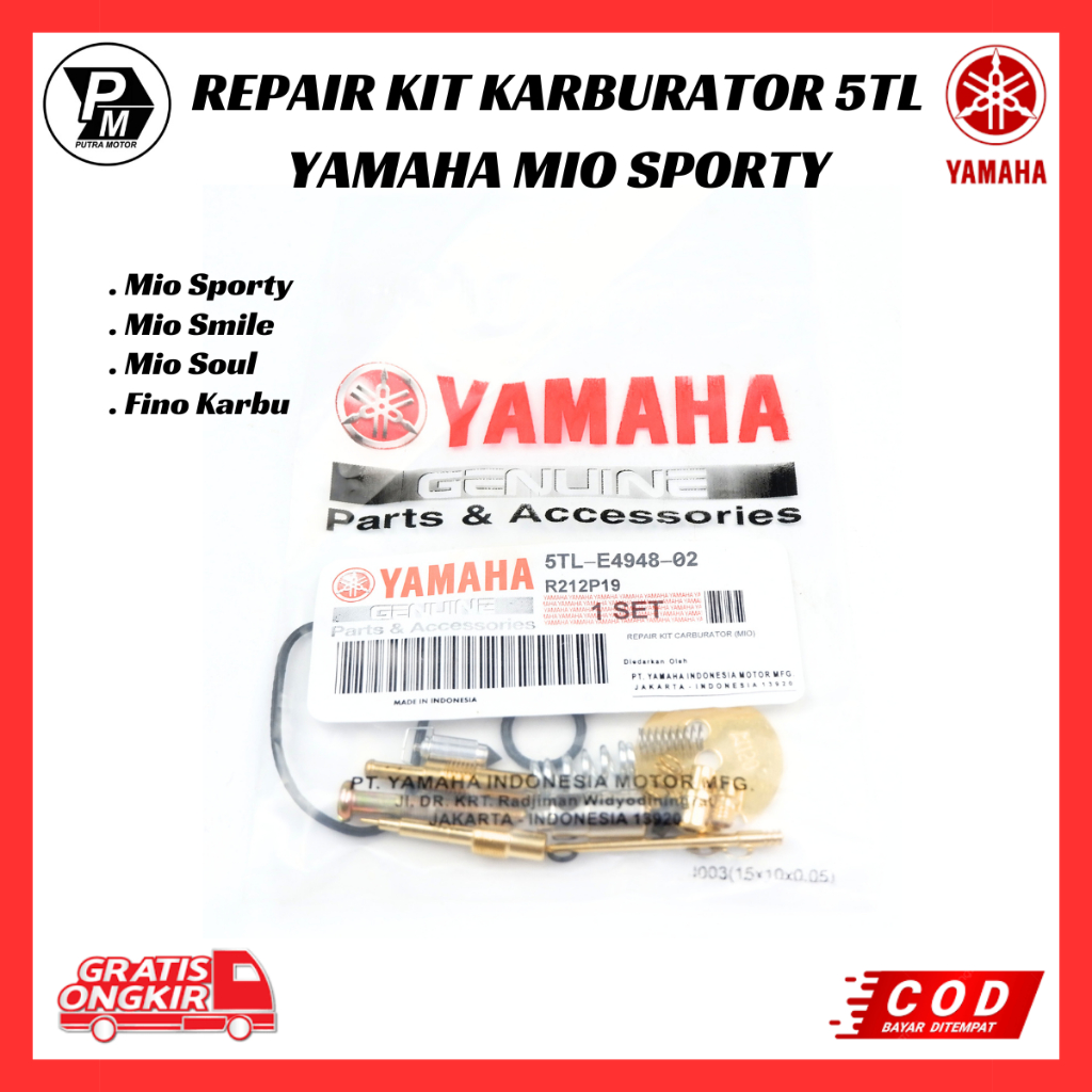 Repair Kit Karburator Yamaha Mio Sporty - Mio Smile - Mio Soul - Fino Karbu 5TL-E4948-00