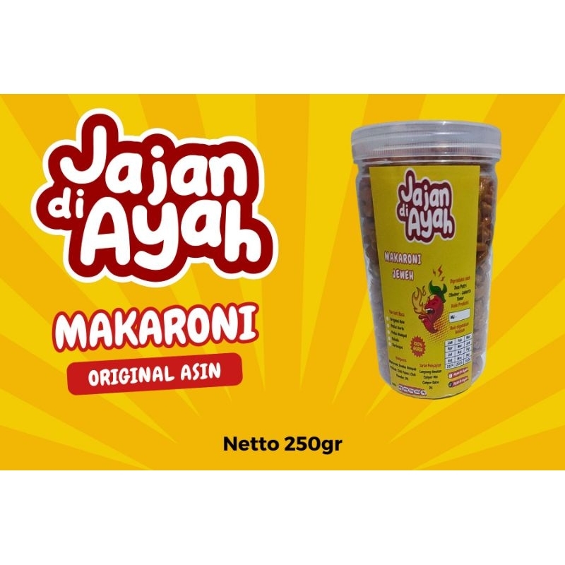 

Makaroni Bantet Original Asin Jumbo 1/4Kg