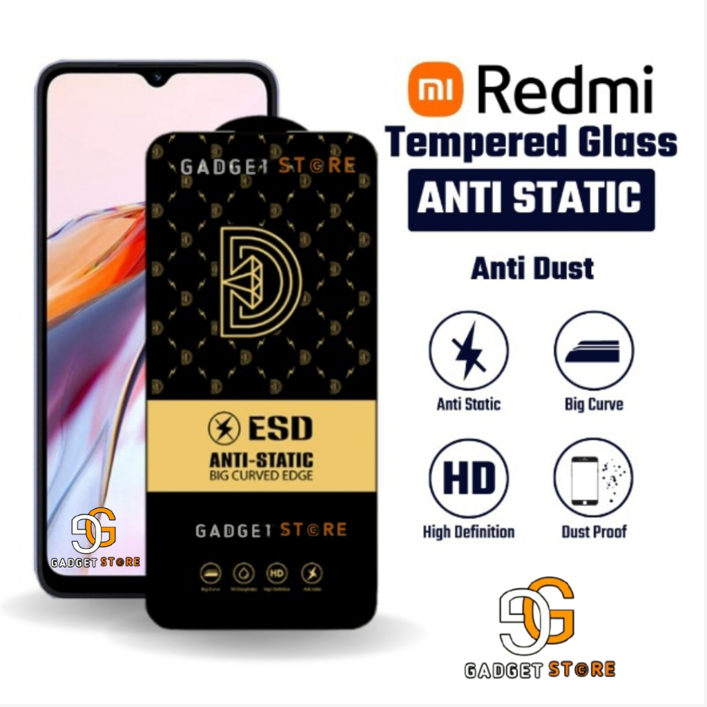 GDS ~ Tempered Glass HD Anti Static Redmi 8 8A Redmi 9 9a 9c 9t 9 prime tg anti gores hp pelindung