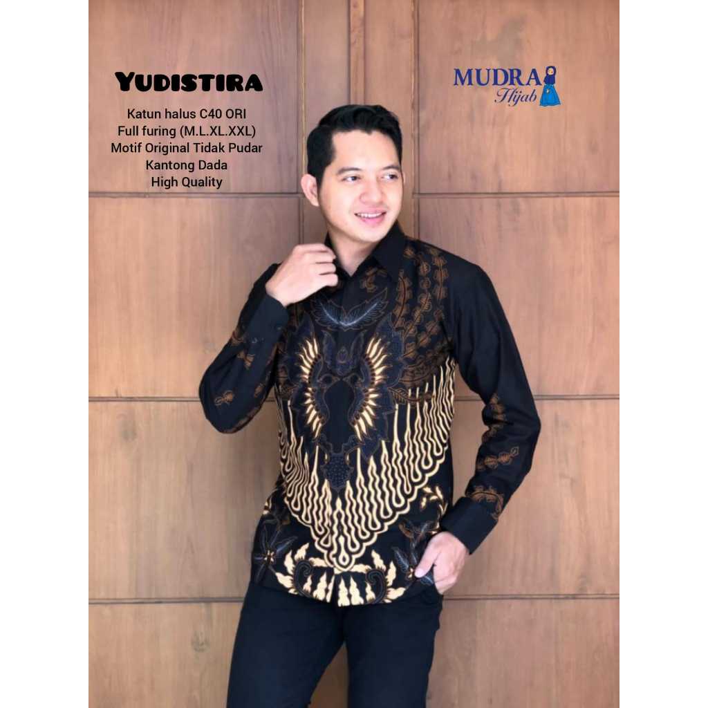 KEMEJA BATIK PRIA SERI YUDISTIRA BAHAN KATUN