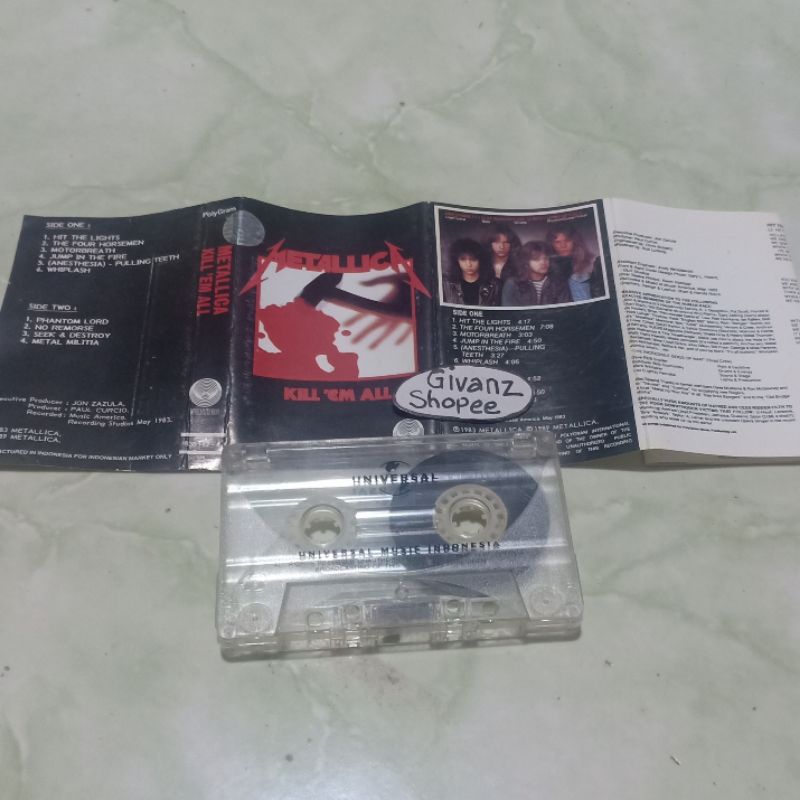 kaset pita METALLICA - Kill em all