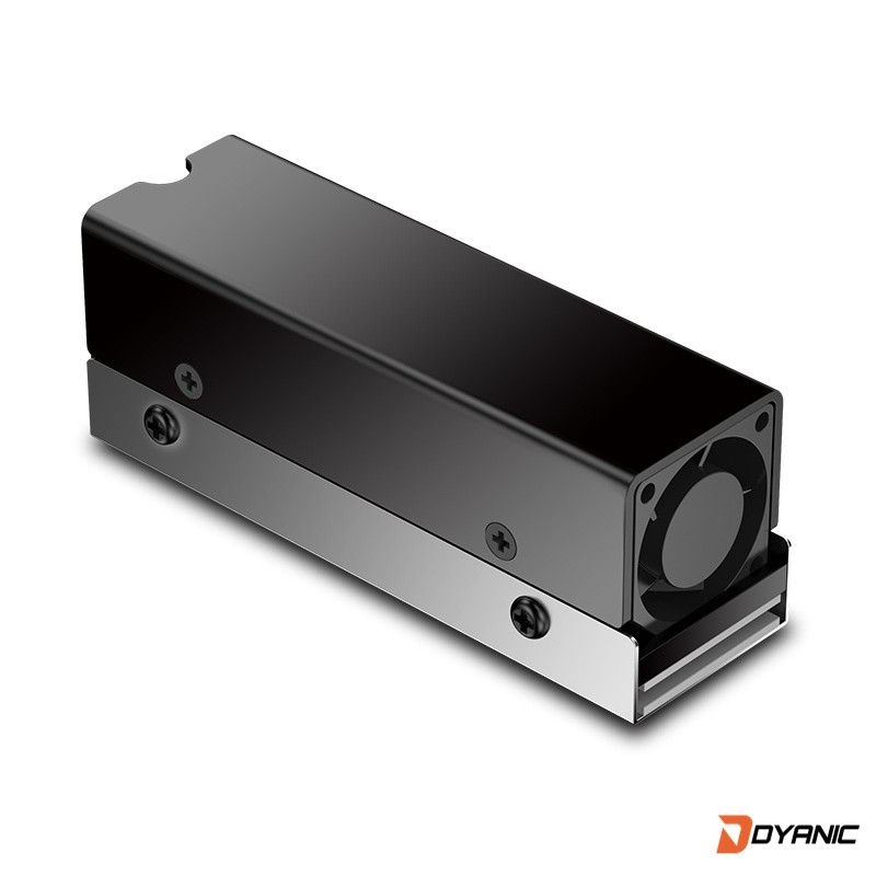 JIUSHARK M.2 - TWO SSD HEATSINK 2280 4 PIN PWM FAN