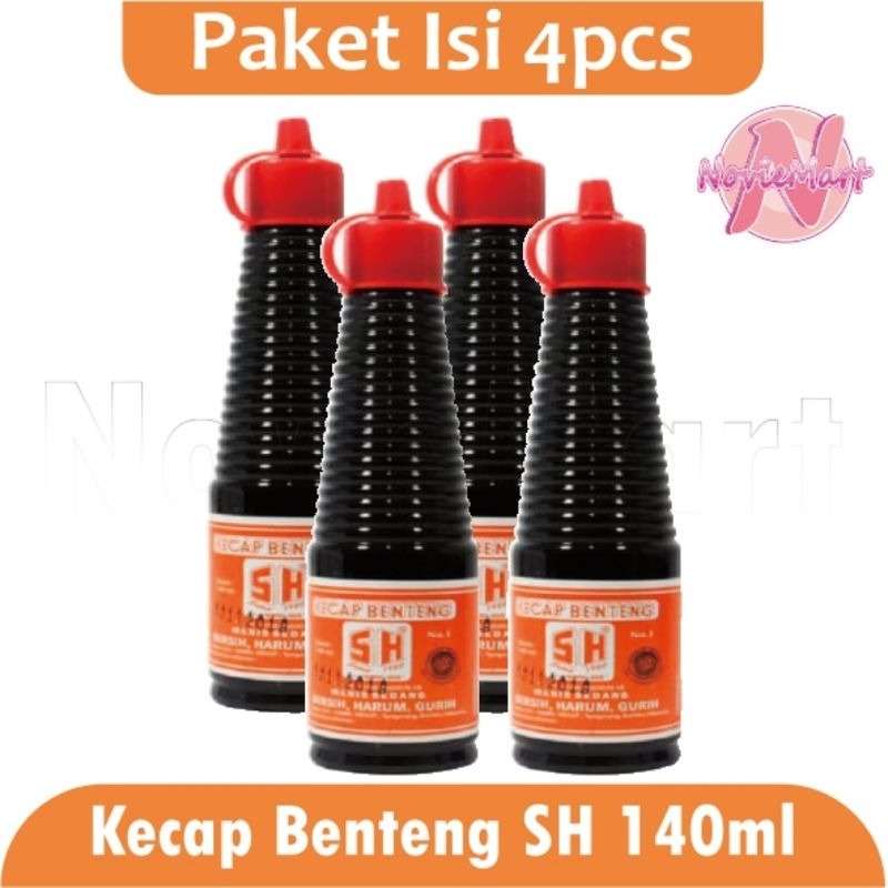 

Kecap Benteng SH Kemasan Botol 140ml × 4pcs