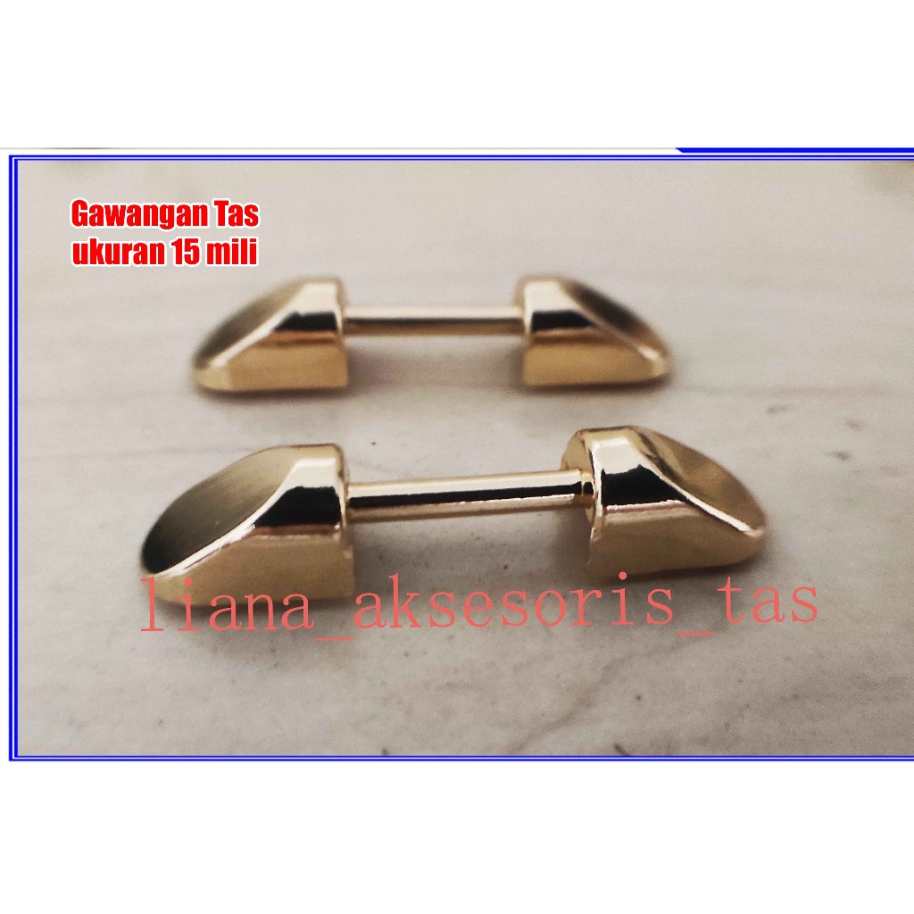 Gawang Tas + Baut ukuran 1,5cm (isi 2 Biji) Impor - Aksesoris Tas Wanita - POPULER