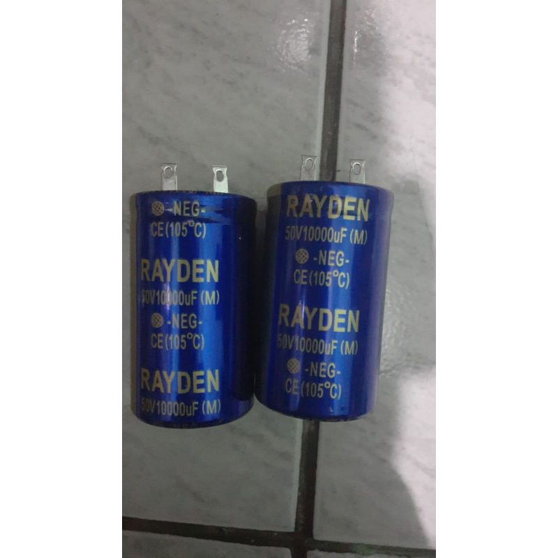 Elco rayden 10000uf 50vol biru capasitor elco