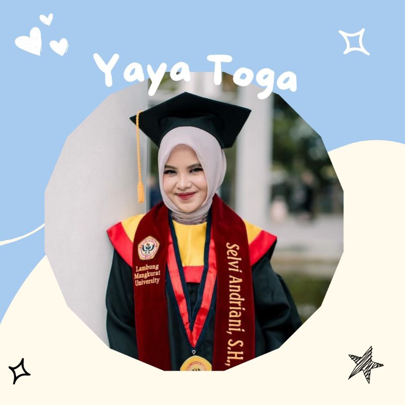 TOGA WISUDA TERBARU FULL SET FAKULTAS HUKUM ULM