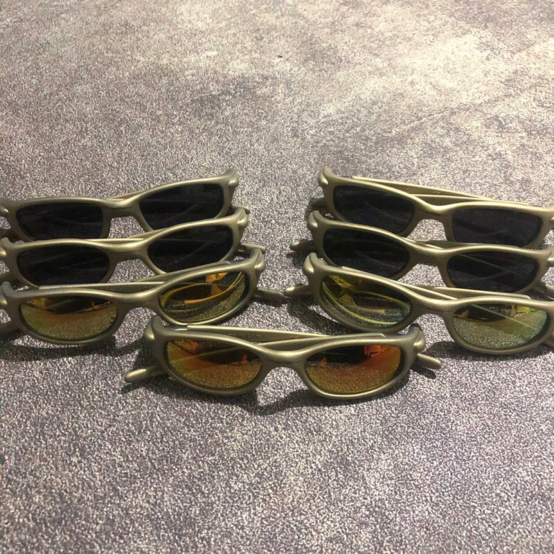 Vtg 00s Oakley Sunglasses Gold