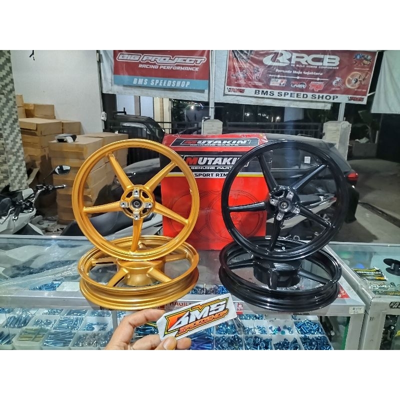 VELG RACING MUTAKIN SP 522 VARIO 125/150,BEAT,SCOPY,VARIO 110 RING 14  MODEL RCB/SANCA ORIGINAL MALA