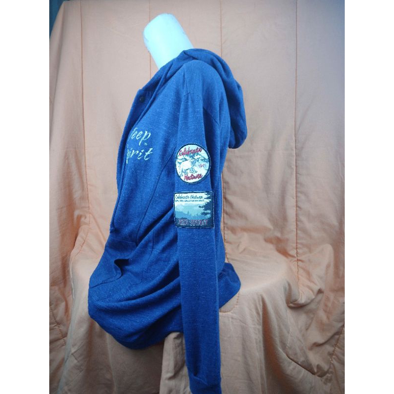 jaket/hoodie biru dongker