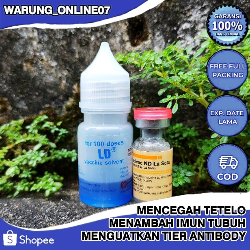 Produk Vaksin Medivac ND Lasota Dosis 100 Ekor