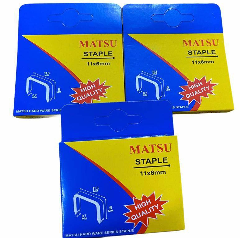 

[1 Pcs] Isi Staples Guntacker 11x6mm Matsu / Anak Hekter Guntacker 11x6mm Matsu