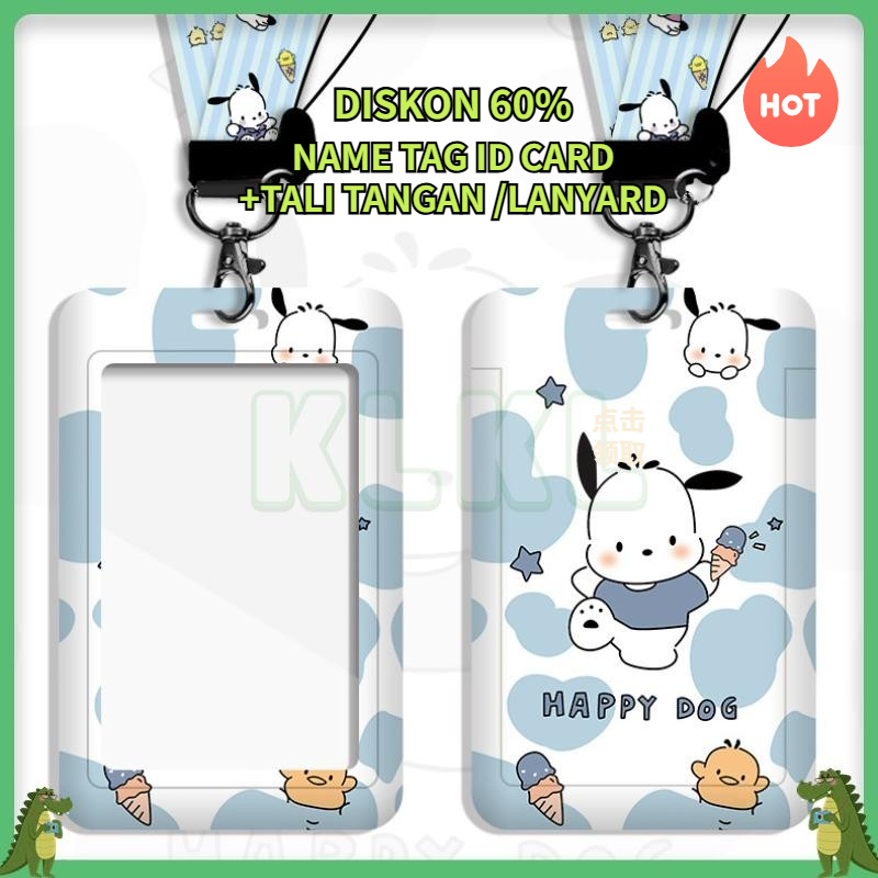 ✨ KLKL ✨  Id Card Lucu Case Id Card Id Card Holder Lucu Tempat Id Card Bening Gantungan Id Card Lucu