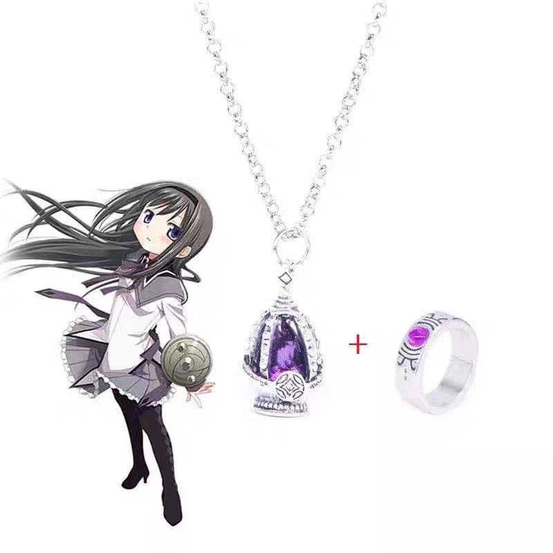 [READY]Kalung Soul Gem Grief Seed Homura Akemi Ungu Import CN Mahou Shoujo Madoka Magica