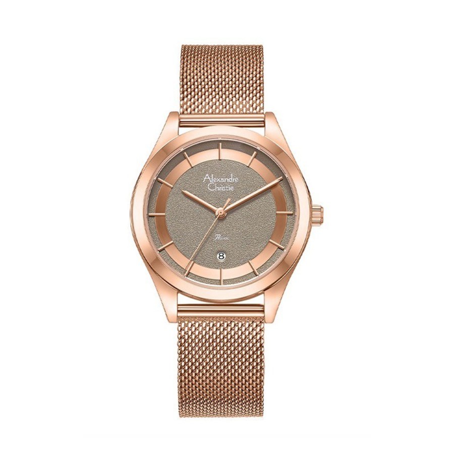 Jam Tangan Wanita Alexandre Christie Passion AC 2B43 LDBRGBO Brown Dial Original