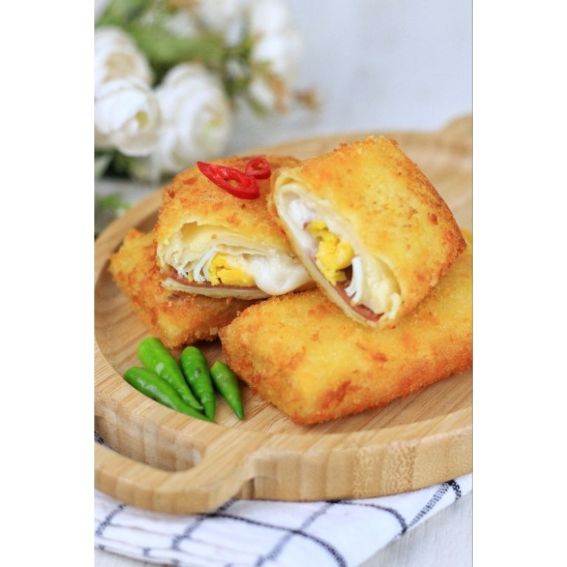 

Risoles Risolesa Smoked Beef Cheese Mayo 1 Pak isi 4