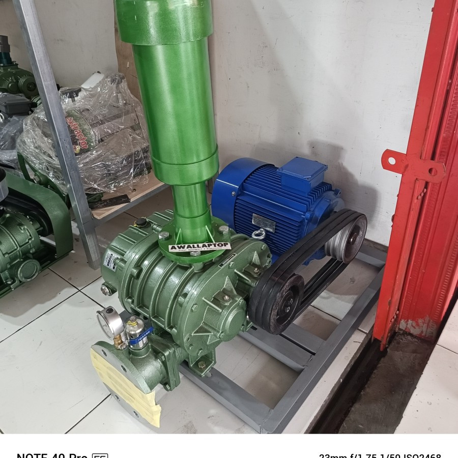 aerator blower 100WA rootsblower root blower tambak udang IPAL 9kubik