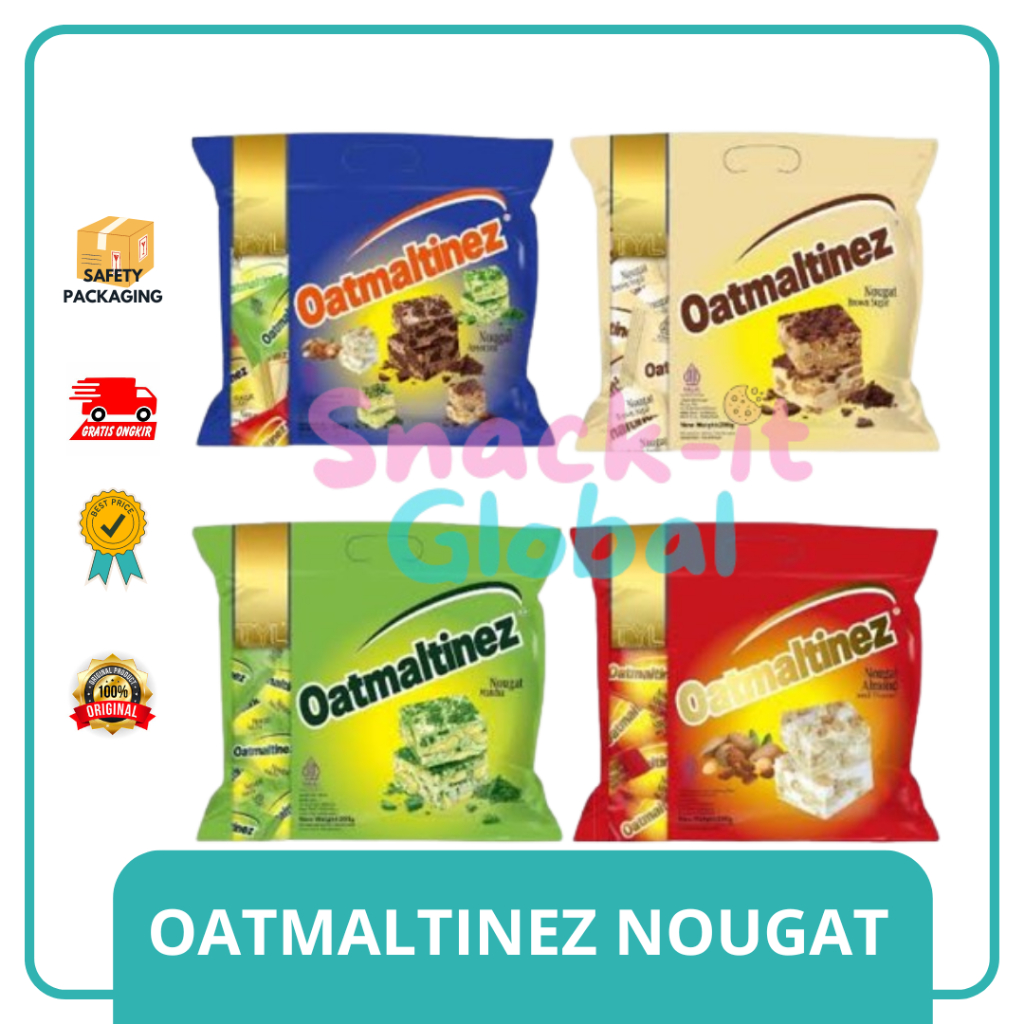 

[GROSIR] TYL Oatmaltinez Nougat 200gr Chocolate Almond Peanut Matcha