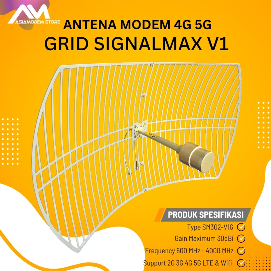 Antena Grid Parabolic SignalMax 3G 4G 5G LTE MIMO Long Range High Gain