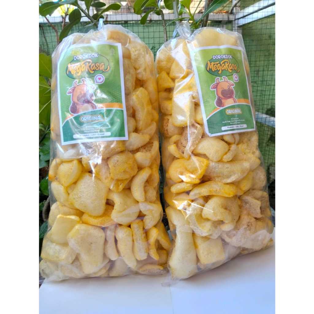 

2 PCS Kerupuk Kulit Sapi // Dorokdok Asli Garut // Rasa Original // Kemasan 250 Gram