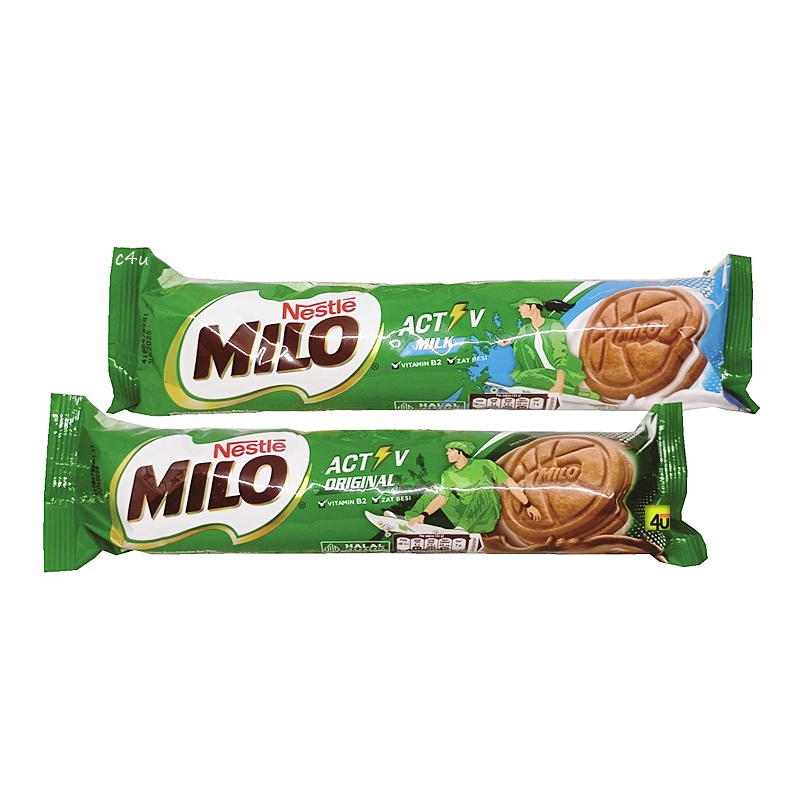 

Milo Biscuit Sandwich Roll | 1 @ 104 Gr | Nestle / MILO BISKUIT ACTIV 104GR ALL VARIAN