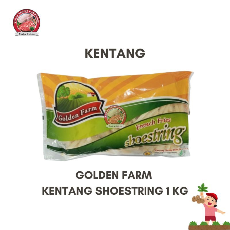 

Kentang Goreng (Shoestring) 1kg - GOLDEN FARM