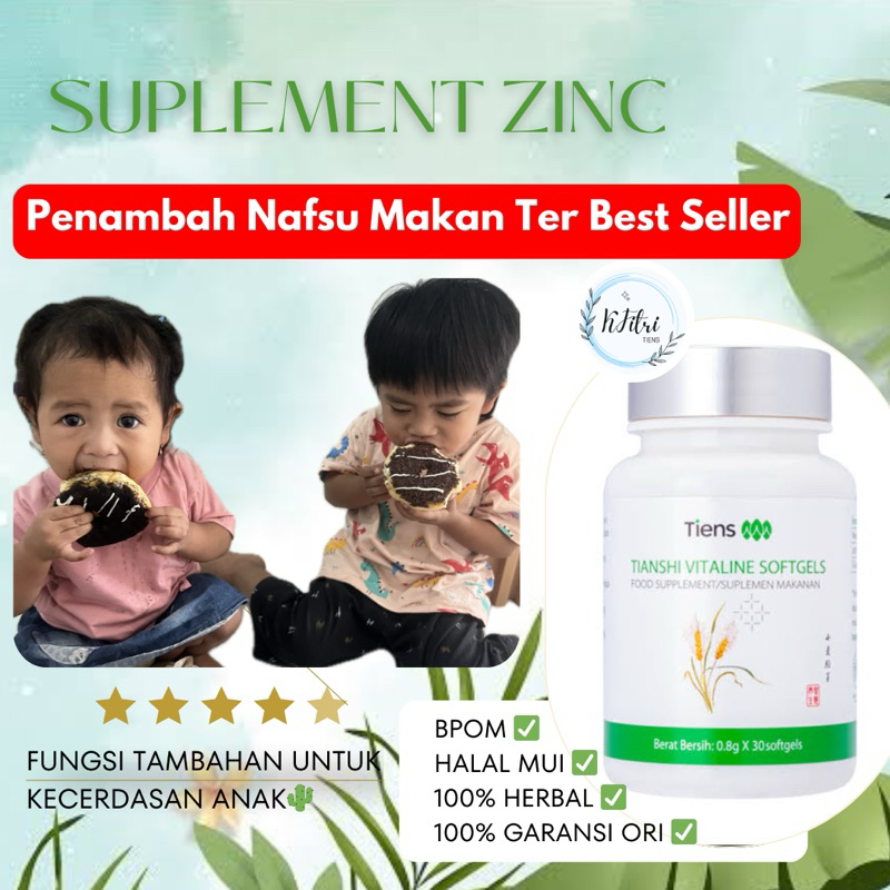 ZINC ECER TIENS PENAMBAH NAFSU MAKAN / ZINC TIENS PENGGEMUK BADAN